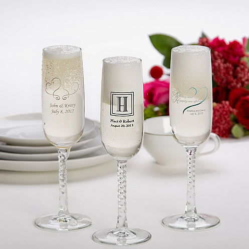 Personalized Toasting Flutes