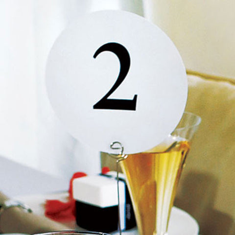 Round Wedding Table Numbers