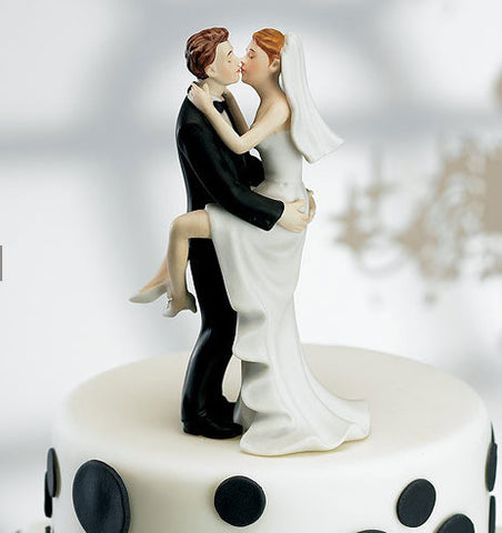 Kissing Couple Wedding Cake Top