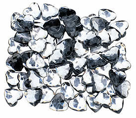 Diamond Clear Heart Jewels Wedding Confetti