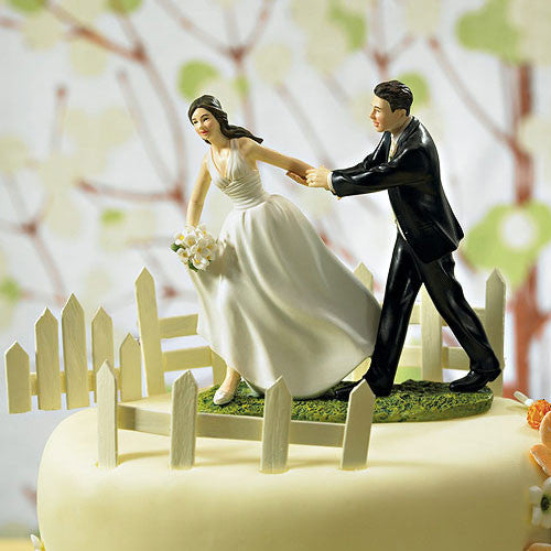 funny wedding cake top