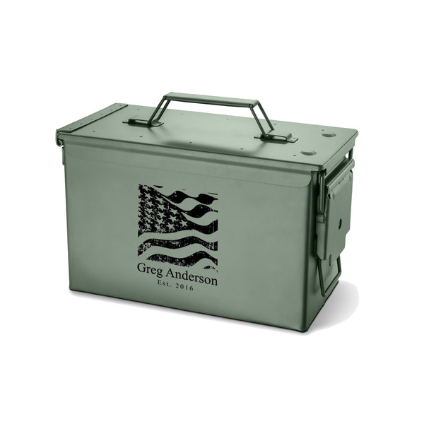 Personalized Metal Ammunition Box