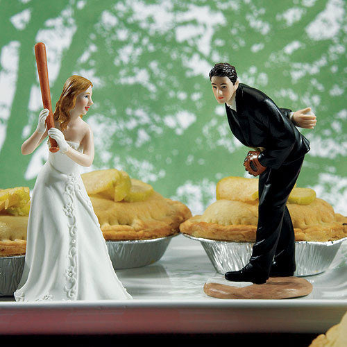 Baseball Theme Wedding Cake Top