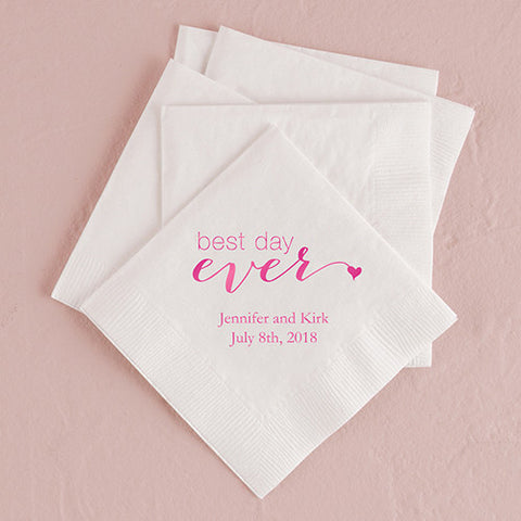 Best Day Ever Printed Napkins