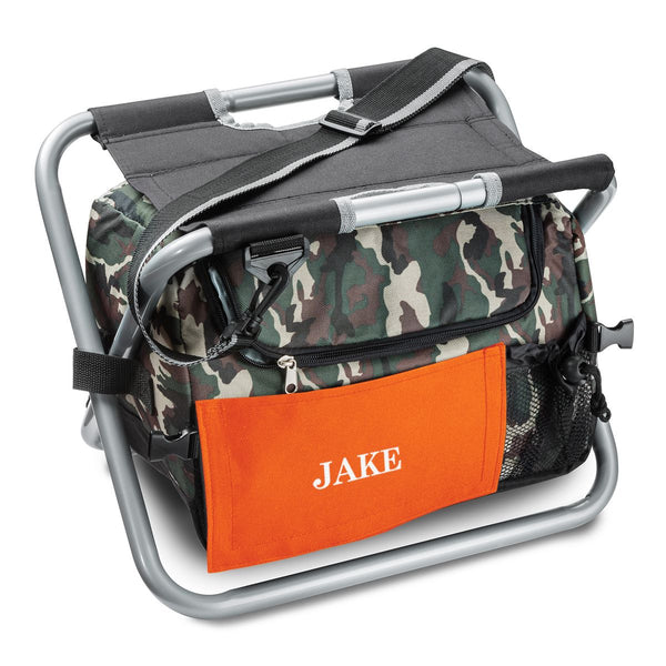 Camo Sit 'N Sip Cooler with Colored Patch