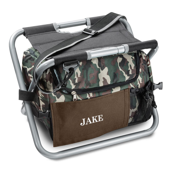 Camo Sit 'N Sip Cooler with Colored Patch