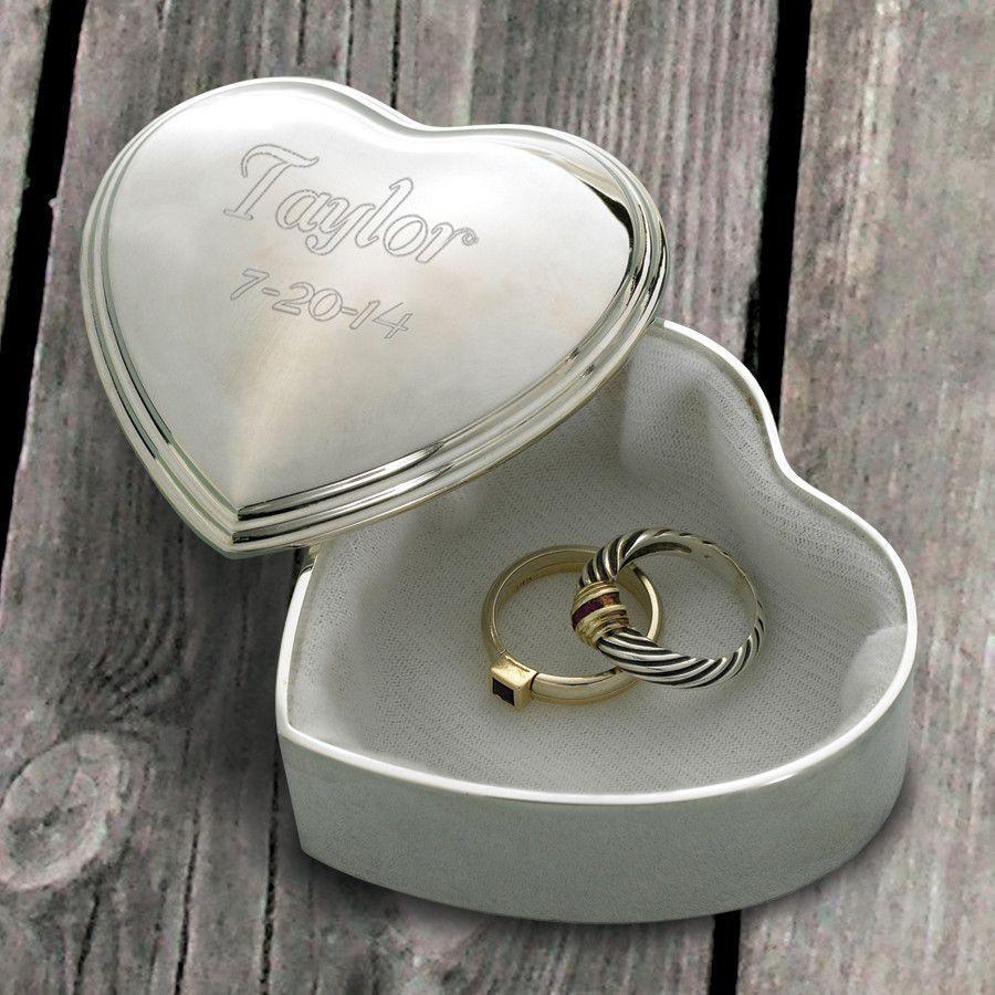 Engraved Heart Keepsake Box