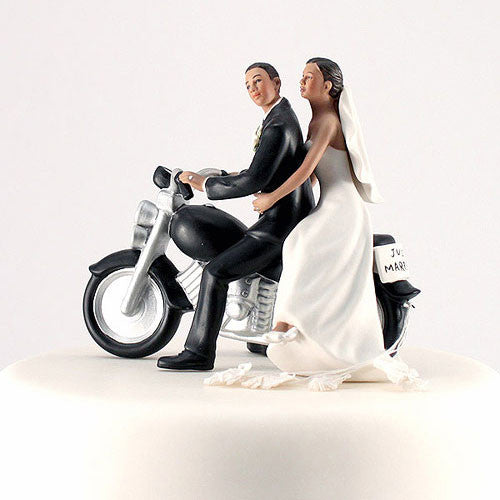 Motorcycle Themed Wedding Cake Top