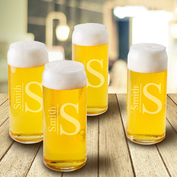 Tall Boy Beer Glasses - Set of 4