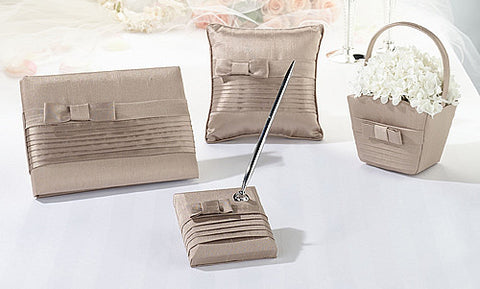 Taupe Pleated Wedding Collection