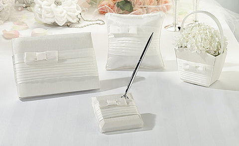 White Pleated Wedding Collection