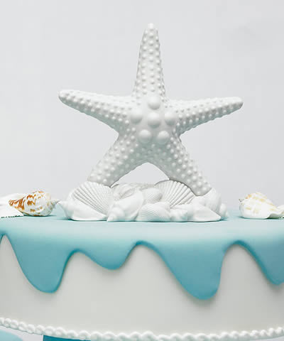 Starfish & Shells Wedding Cake Top