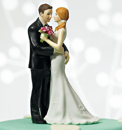 My Main Squeeze Wedding Couple Cake Topper