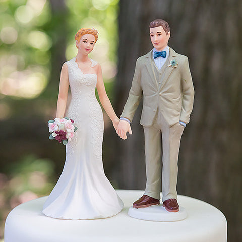 outdoor wedding cake topper