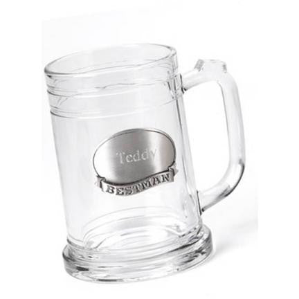 16-oz Wedding Party Mug w/ Pewter Emblem